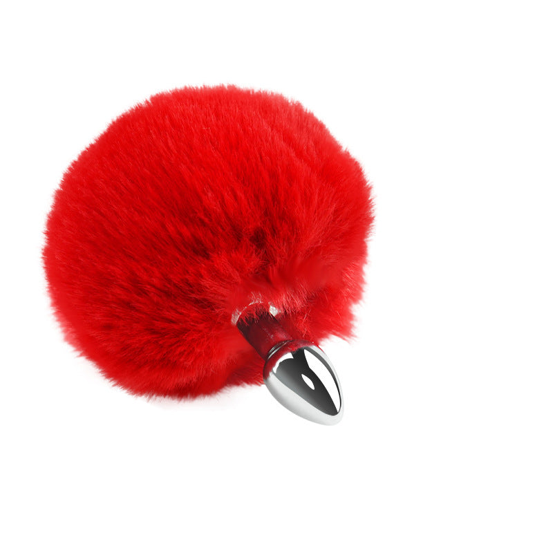 Bunny Tail Butt Plug- Red