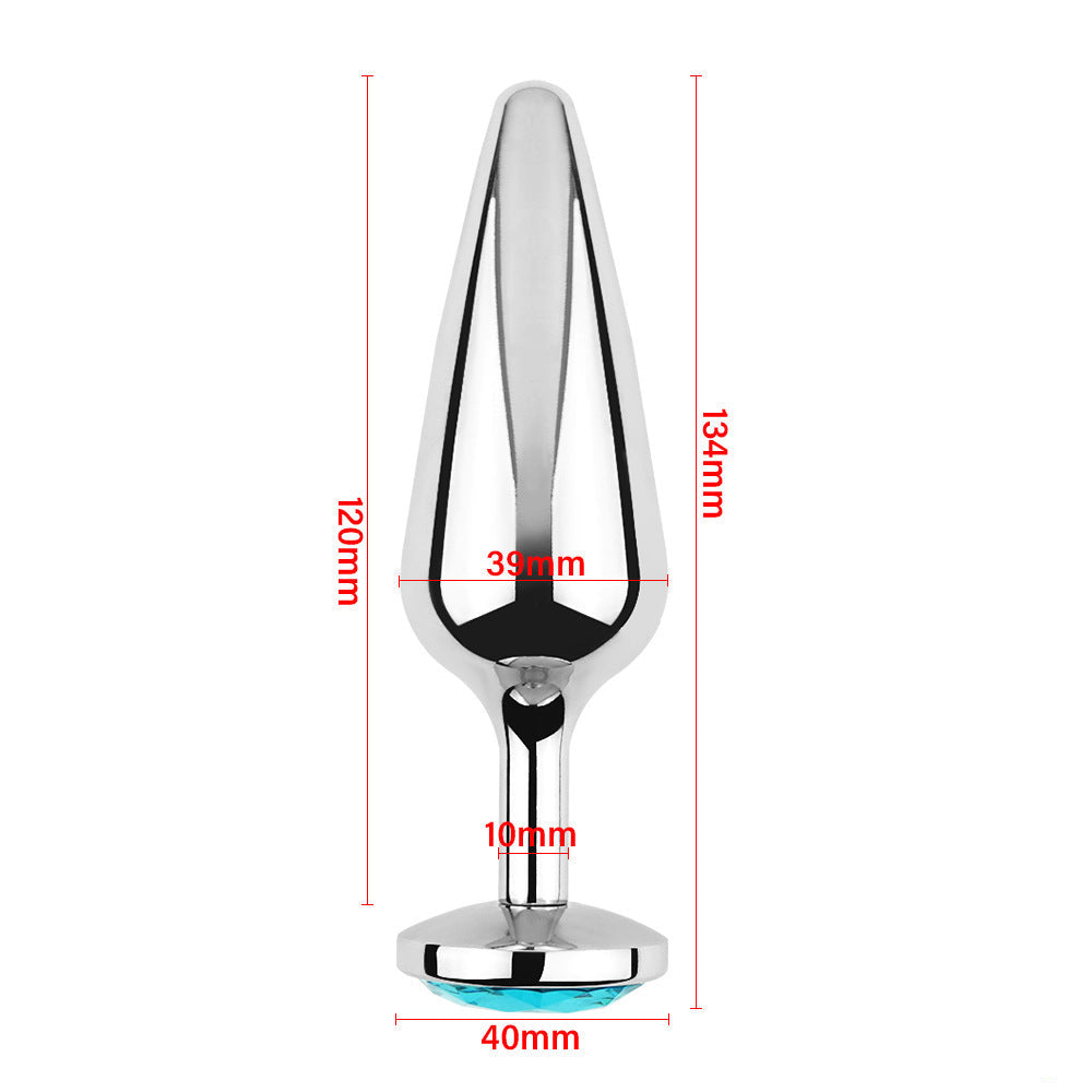 Long Metal Butt Plug - Round Bottom