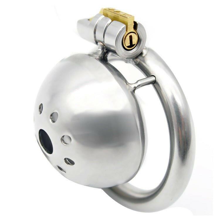 1 Inch Small Dick Stainless Steel Chasity Cage Male chastity device, chastity cage, male chastity belt, device with lock, lightweight male cage, secure device, discreet male cage, lightweight cock cage, comfortable cage, cage with air holes, lightweight device for men, male sex toys, adult toys, pleasure toys, BDSM toys, erotic toys, men's wellness, adjustable cage, device with multiple rings, customizable device, cage with sizing options, multi-size ring device, device with invisible lock