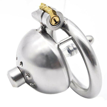 1 Inch Small Dick Stainless Steel Chasity Cage Male chastity device, chastity cage, male chastity belt, device with lock, lightweight male cage, secure device, discreet male cage, lightweight cock cage, comfortable cage, cage with air holes, lightweight device for men, male sex toys, adult toys, pleasure toys, BDSM toys, erotic toys, men's wellness, adjustable cage, device with multiple rings, customizable device, cage with sizing options, multi-size ring device, device with invisible lock