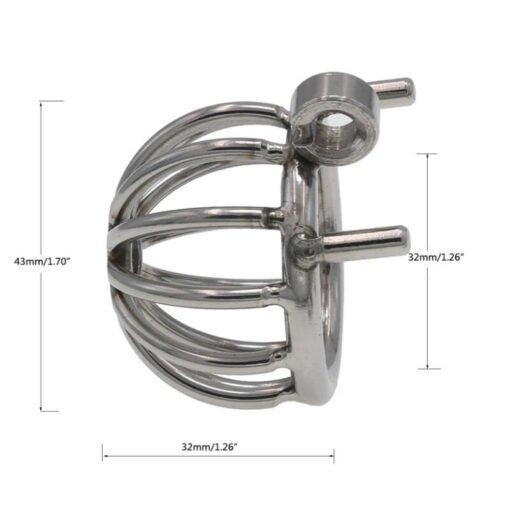 1 Inch Small Dick Stainless Steel Chasity Cage Breathable Male chastity device, chastity cage, male chastity belt, device with lock, lightweight male cage, secure device, discreet male cage, lightweight cock cage, comfortable cage, cage with air holes, lightweight device for men, male sex toys, adult toys, pleasure toys, BDSM toys, erotic toys, men's wellness, adjustable cage, device with multiple rings, customizable device, cage with sizing options, multi-size ring device, device with invisible lock