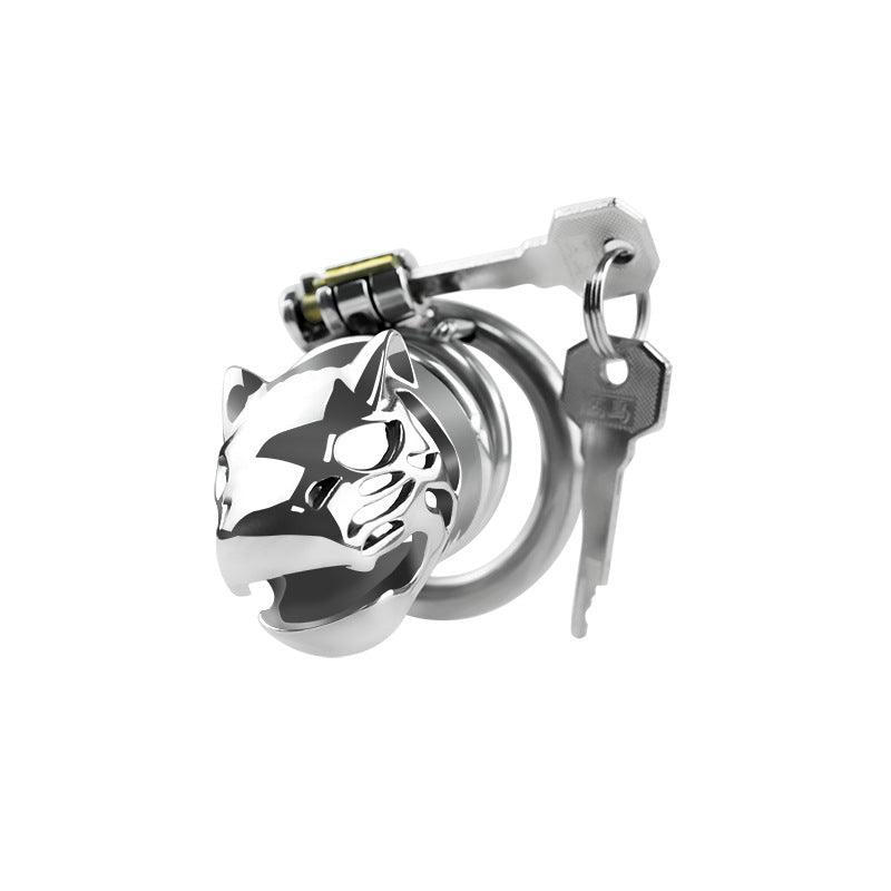 Lion head chastity cage with keys