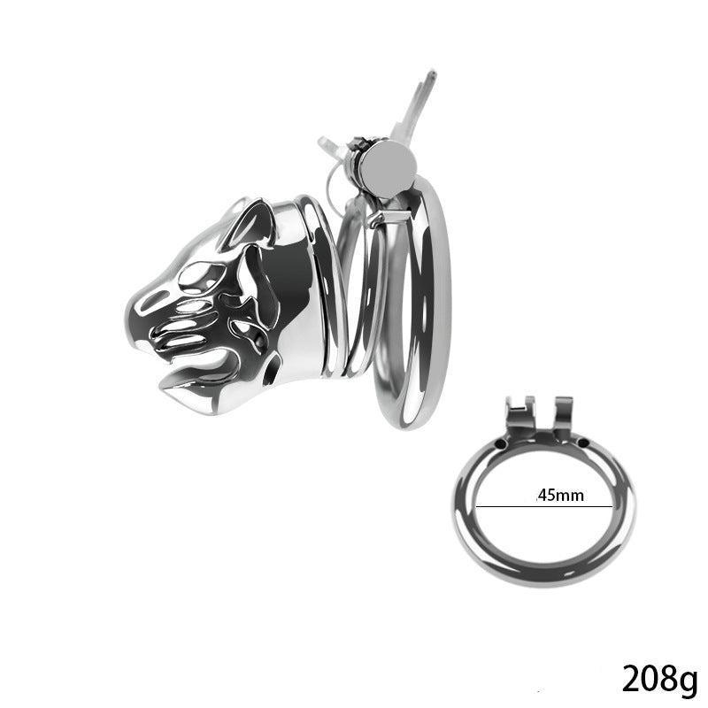 Stainless steel chastity cage with 45mm ring