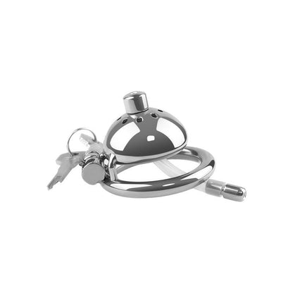 Chastity cage with silicone tube and keys