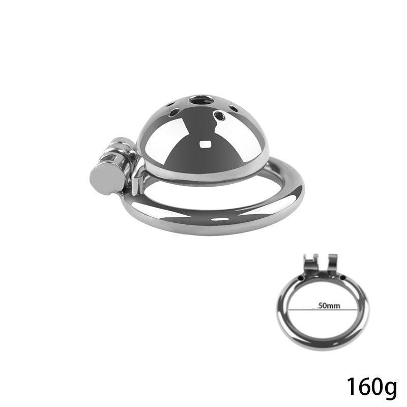 Stainless steel chastity cage, 160g, 50mm diameter