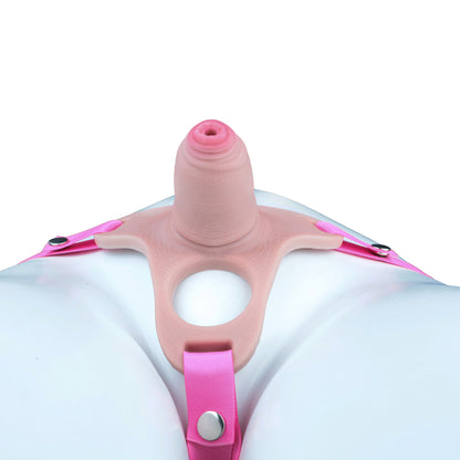 Pink Silicone Chastity Cage - Penis Profile