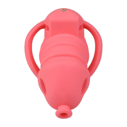 Red Silicone Chastity Cage - Small