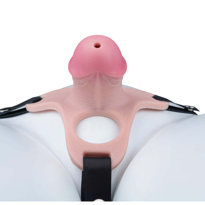 Pink Silicone Chastity Cage - Penis Profile - Full Exposure
