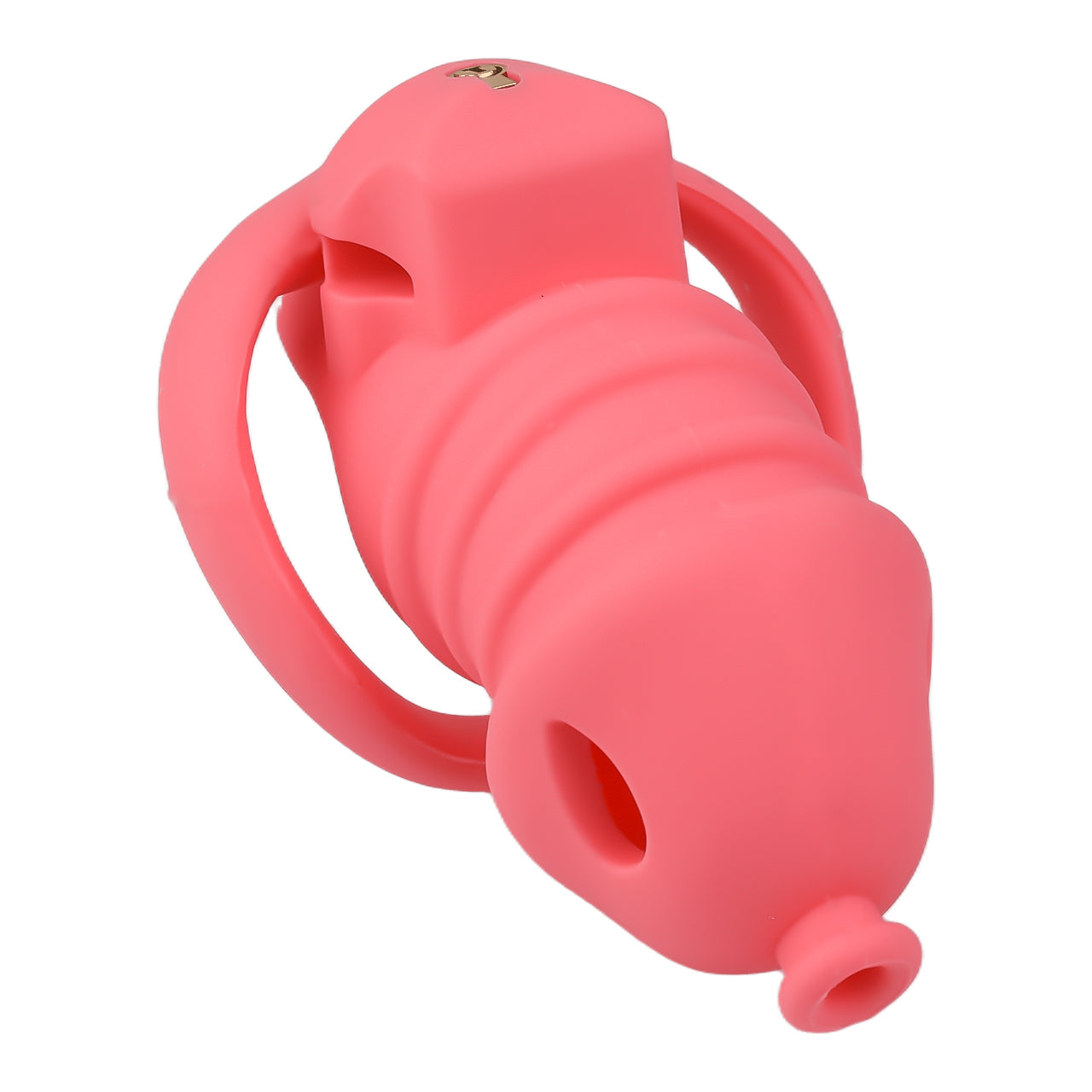 Red Silicone Chastity Cage - Small