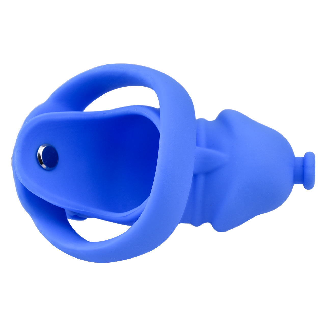 Blue Silicone Chastity Cage - Small