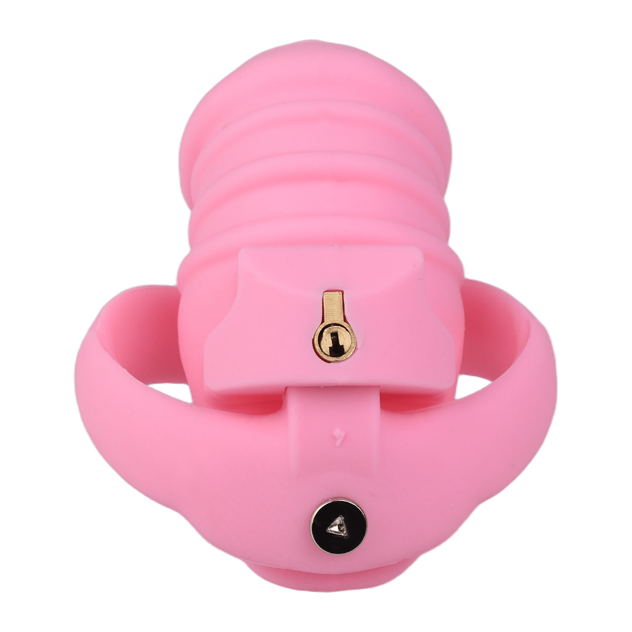 Pink Silicone Chastity Cage - Small