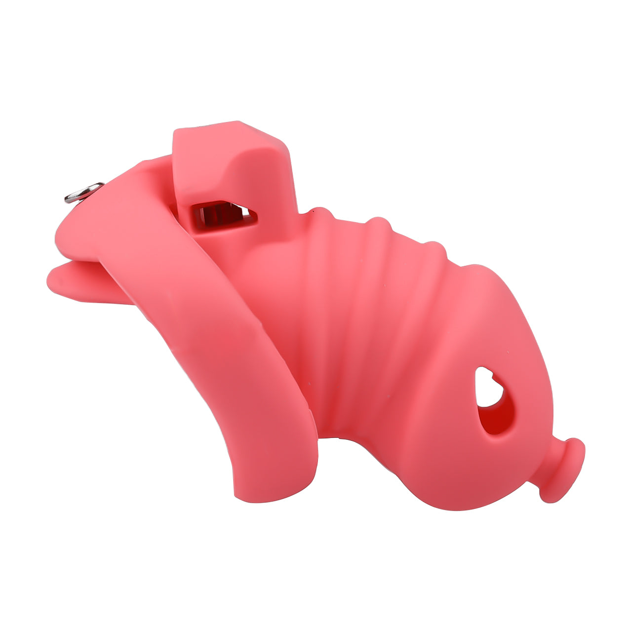 Red Silicone Chastity Cage - Small