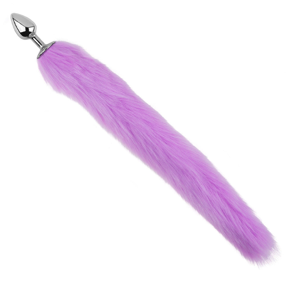 Small Fox Tail Butt Plug - Purple