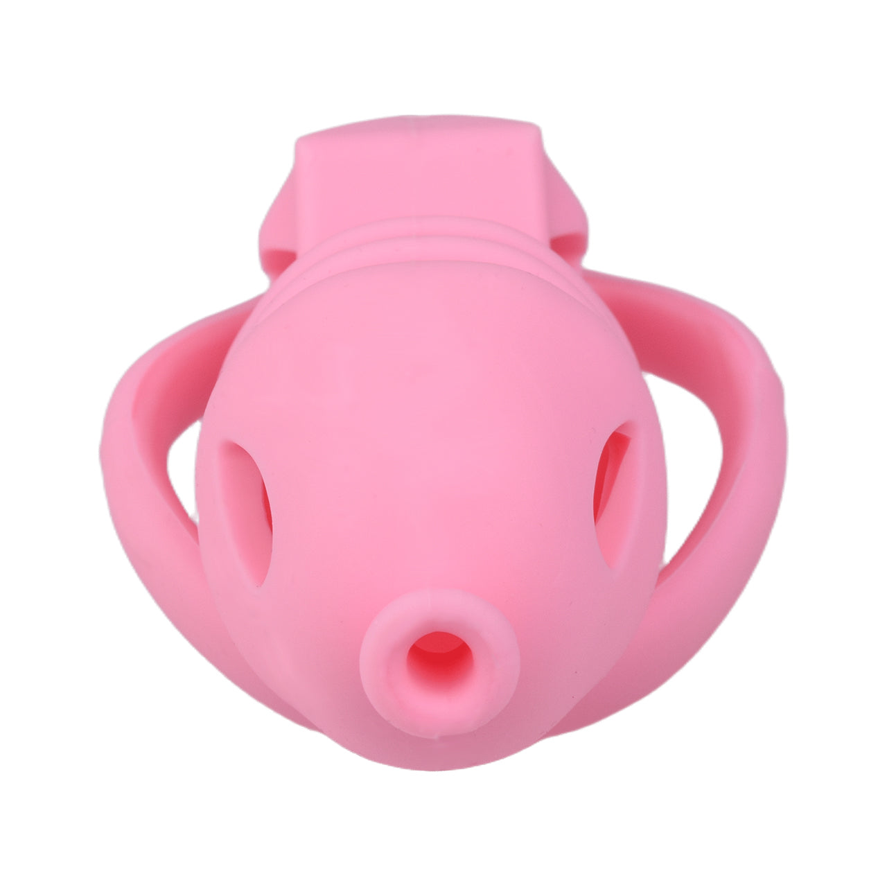 Pink Silicone Chastity Cage - Small