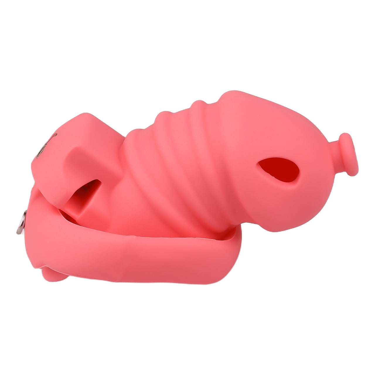 Red Silicone Chastity Cage - Small