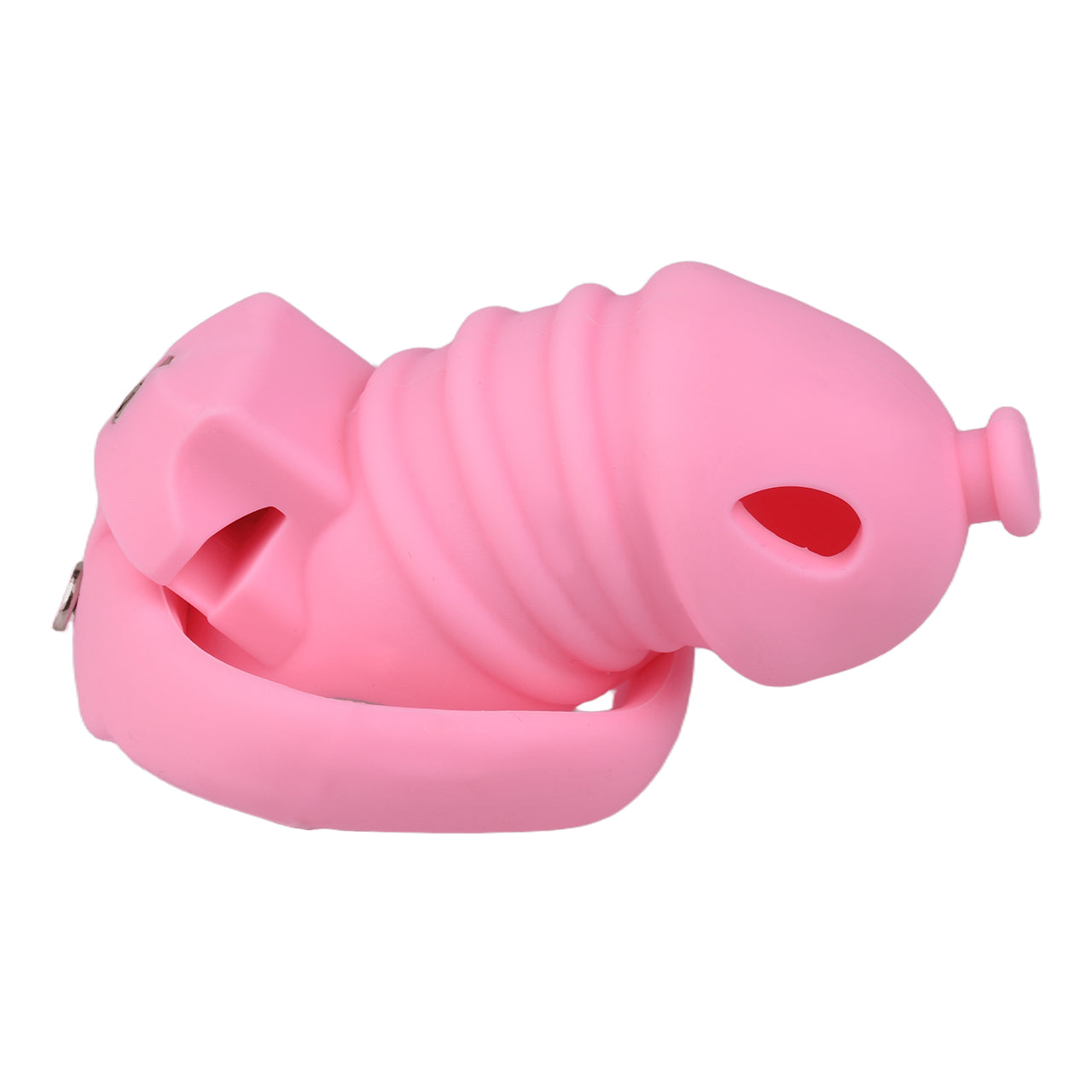 Pink Silicone Chastity Cage - Small