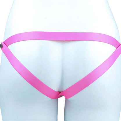 Pink Silicone Chastity Cage - Penis Profile - Full Exposure