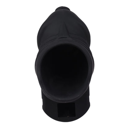 Black Silicone Chastity Cage - M