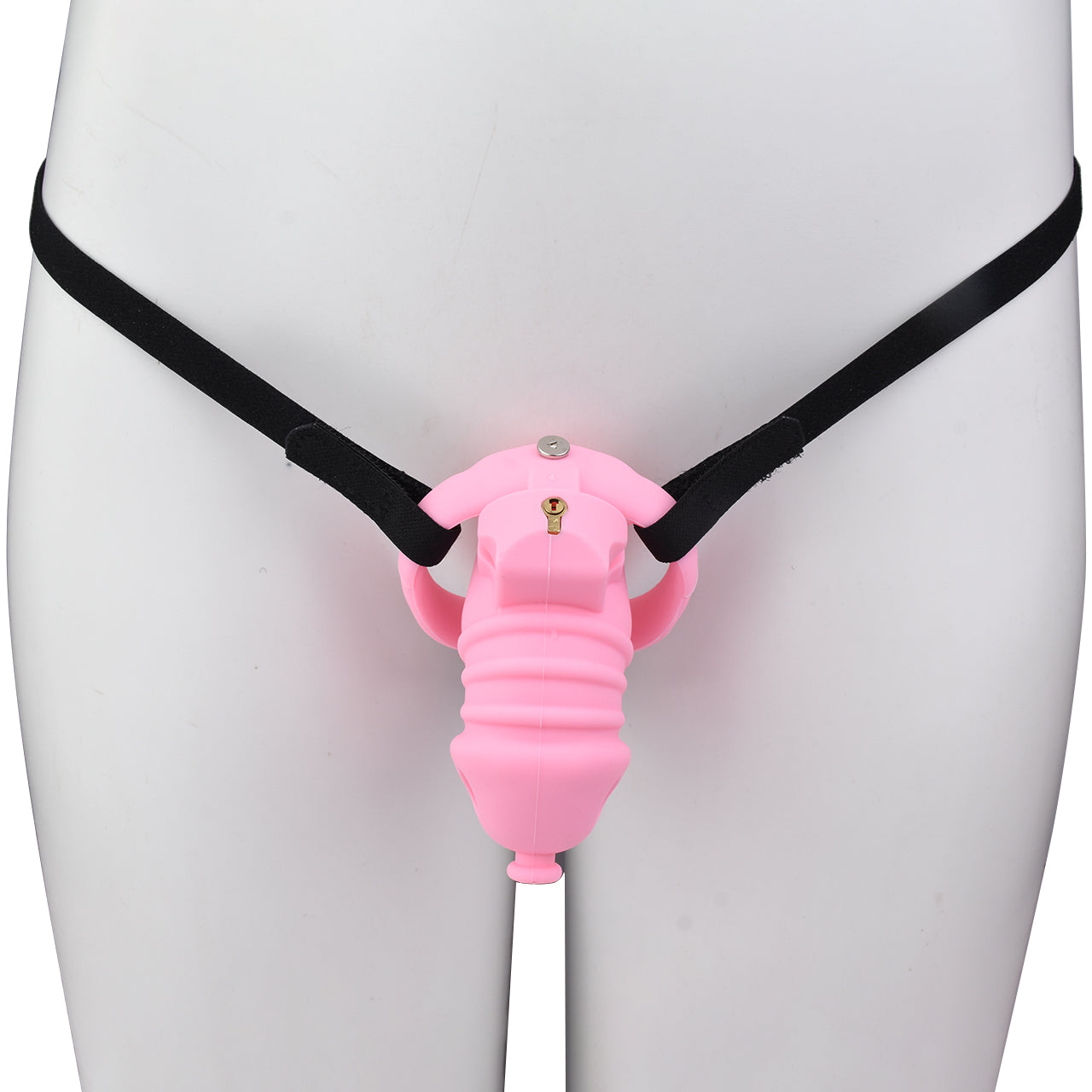 Pink Silicone Chastity Cage - Small