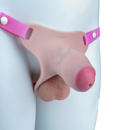Pink Silicone Chastity Cage - Penis Profile - Cut