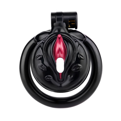 Enhance your sissy training with this flat chastity cage, designed for secure, long-term chastity and complete submission."  "Verbessern Sie Ihr Sissy Training mit diesem flachen Chastity Cage, entwickelt für sichere, langfristige Chastity und vollständig