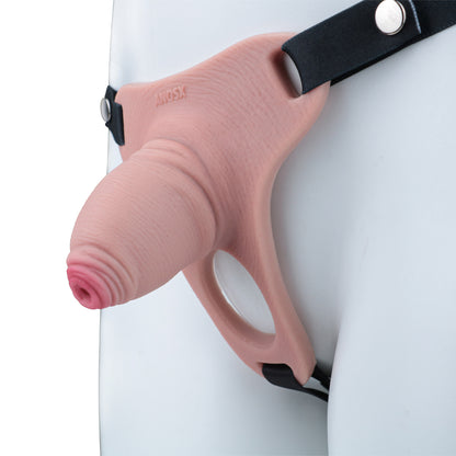 Pink Silicone Chastity Cage - Penis Profile