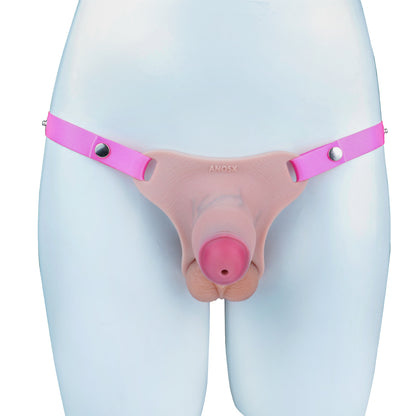 Pink Silicone Chastity Cage - Penis Profile - Cut