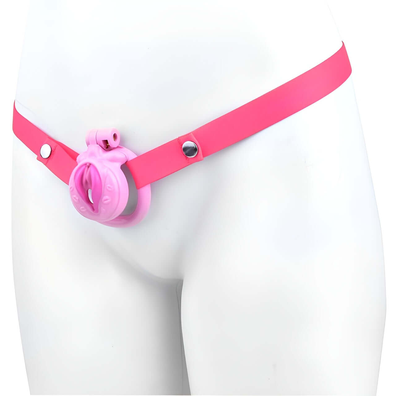 Experience comfort and control with the pink chastity cage, flat chastity cage, and femboy chastity device."  "Erleben Sie Komfort und Kontrolle mit dem rosa Chastity Cage, flachem Chastity Cage und femboy Chastity Gerät.