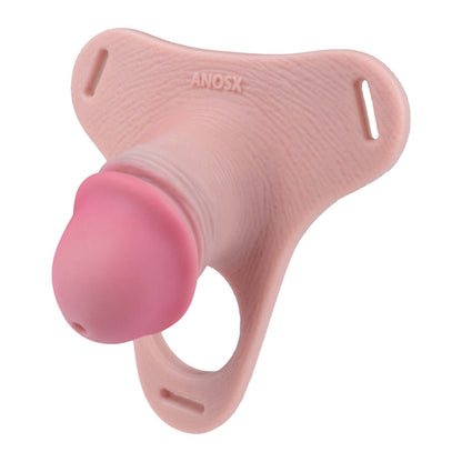Pink Silicone Chastity Cage - Penis Profile - Full Exposure