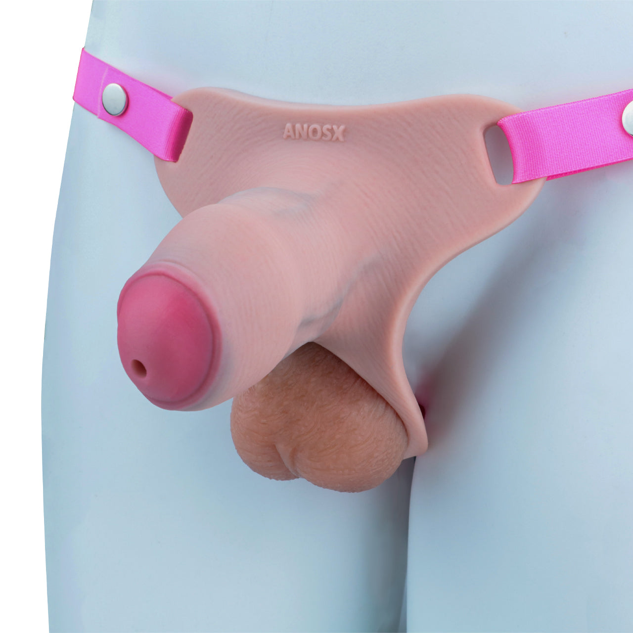 Pink Silicone Chastity Cage - Penis Profile - Cut