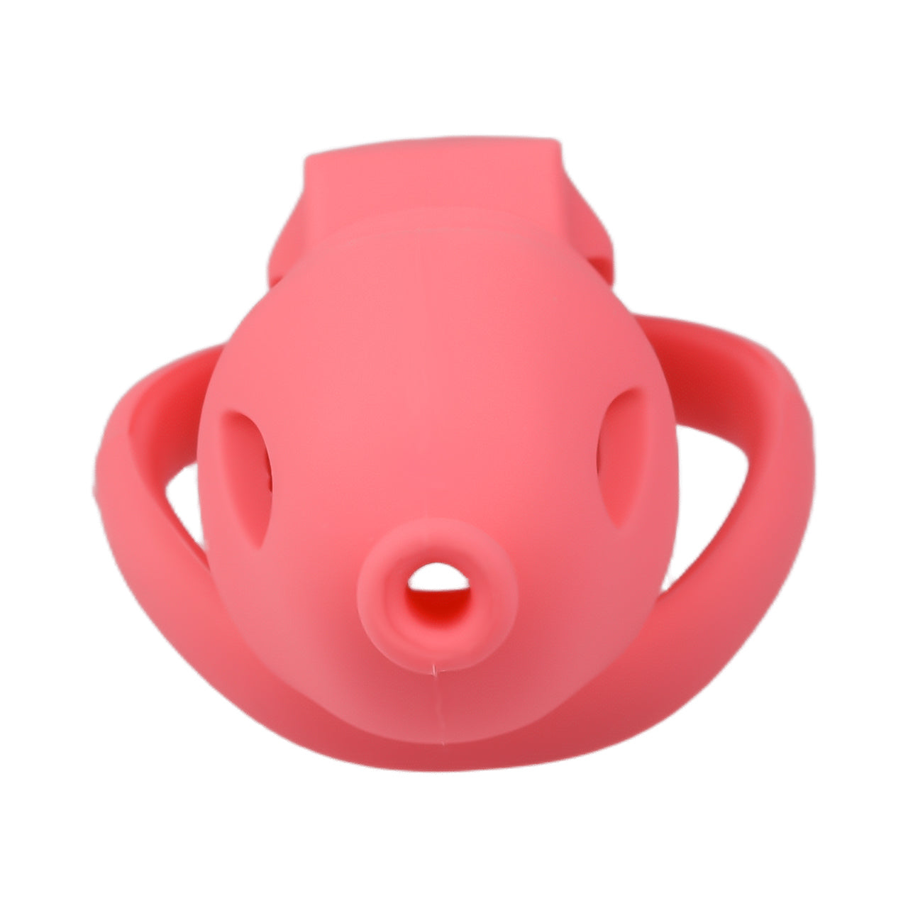 Red Silicone Chastity Cage - Small