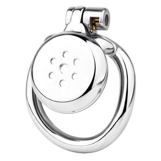 An inverted chastity cage designed for ultimate comfort and discretion, ideal for those embracing permanent chastity lifestyles, chastity cuck dynamics, or exploring male chastity cages with a sleek and modern design.