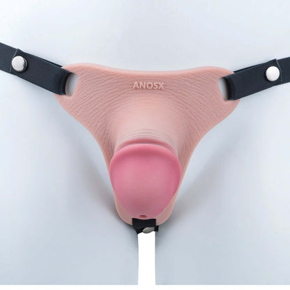 Pink Silicone Chastity Cage - Penis Profile - Full Exposure