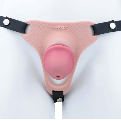 Pink Silicone Chastity Cage - Penis Profile - Full Exposure