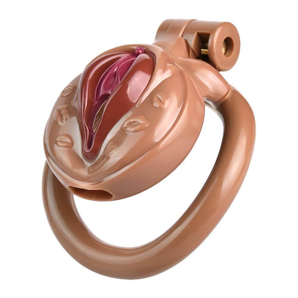 Small chastity cage: Tailored to fit those with smaller sizes, this small chastity cage ensures a perfect fit and complete control for extended wear.