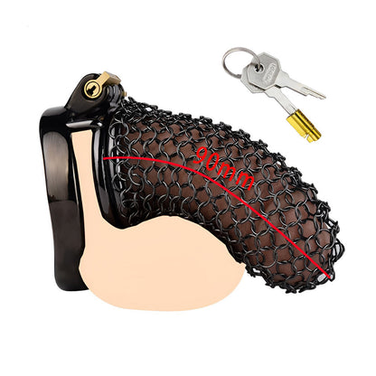 Enhance your cuckold training with this secure male chastity cage, designed to fit comfortably and support your femdom chastity play."  "Verbessern Sie Ihr Cuckold Training mit diesem sicheren Male Chastity Cage, entwickelt, um bequem zu passen und Ihr Fe