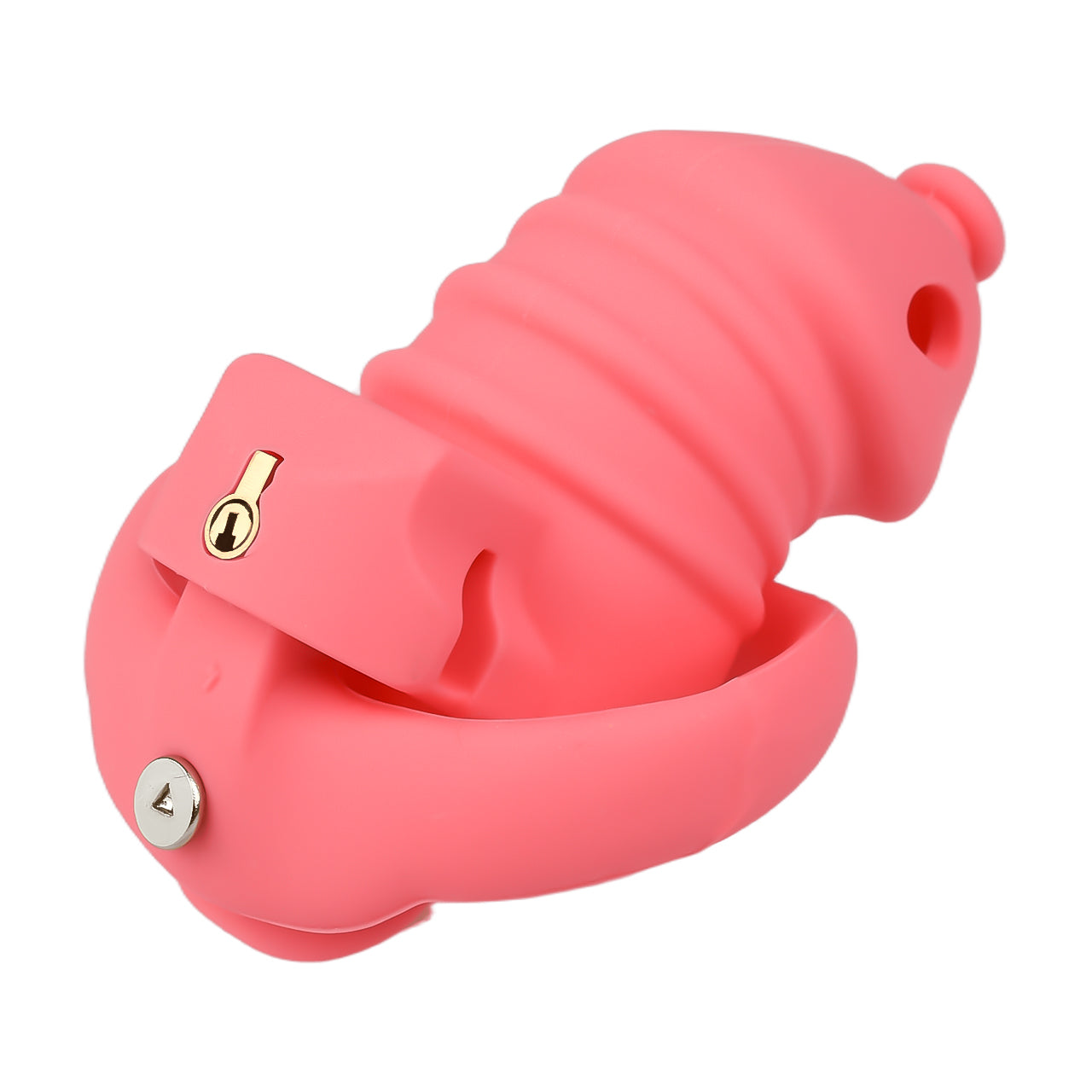 Red Silicone Chastity Cage - Small