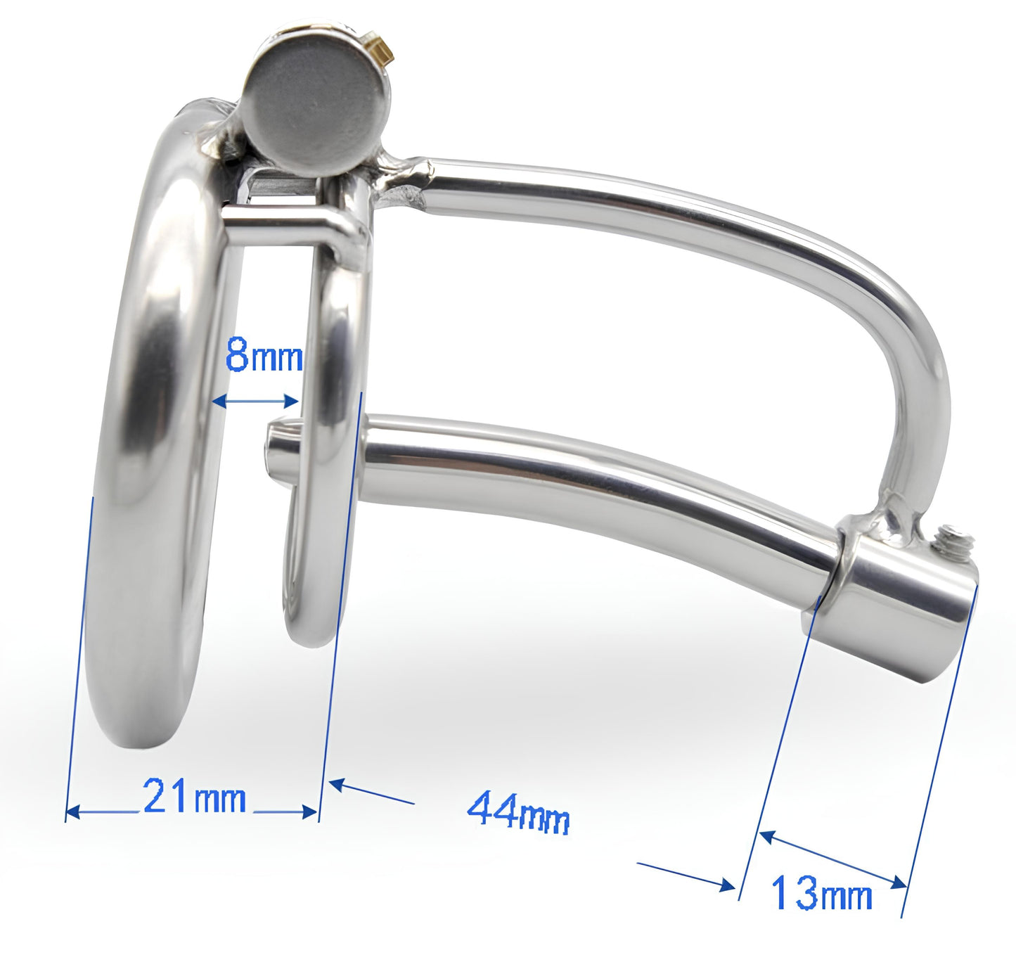 Jaula de castidad uretral de metal