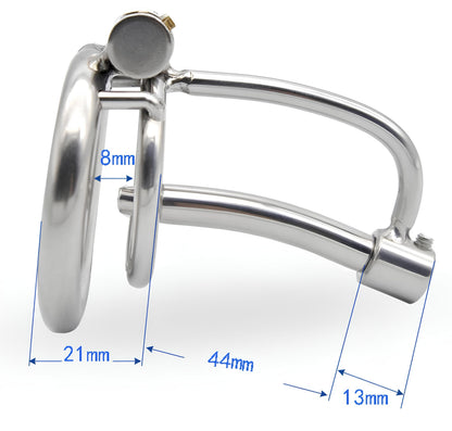 Jaula de castidad uretral de metal