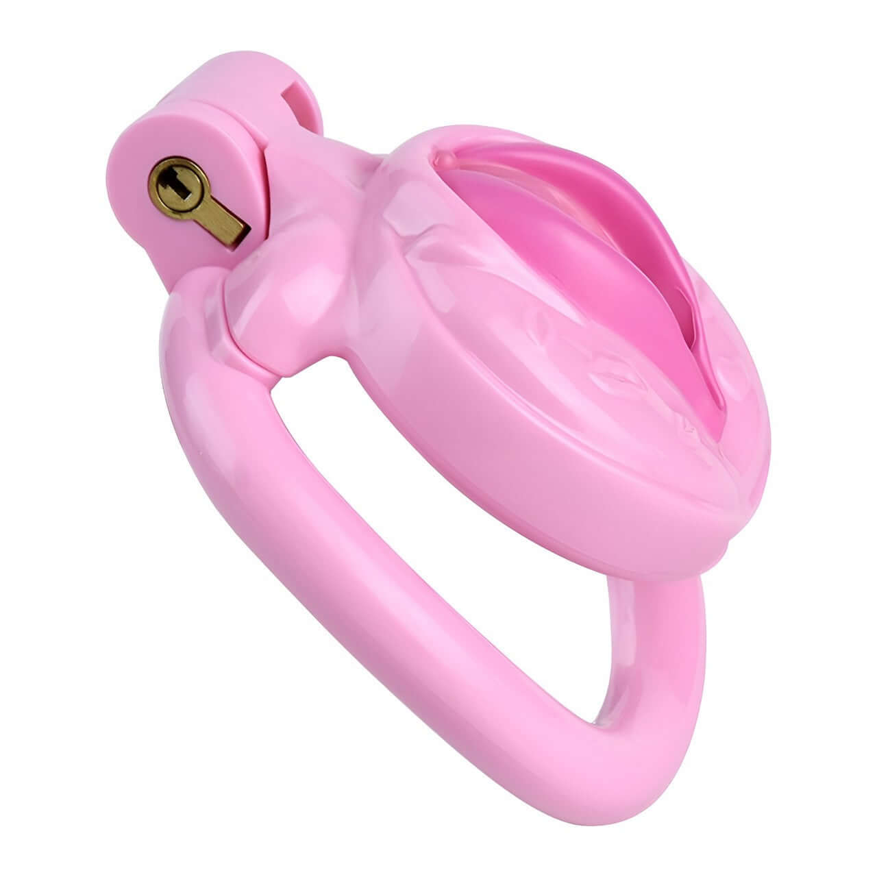 For the ultimate femboy chastity experience, try the pink chastity cage and flat chastity cage combo."  "Für das ultimative femboy Chastity Erlebnis, probieren Sie die rosa Chastity Cage und flache Chastity Cage Kombination.