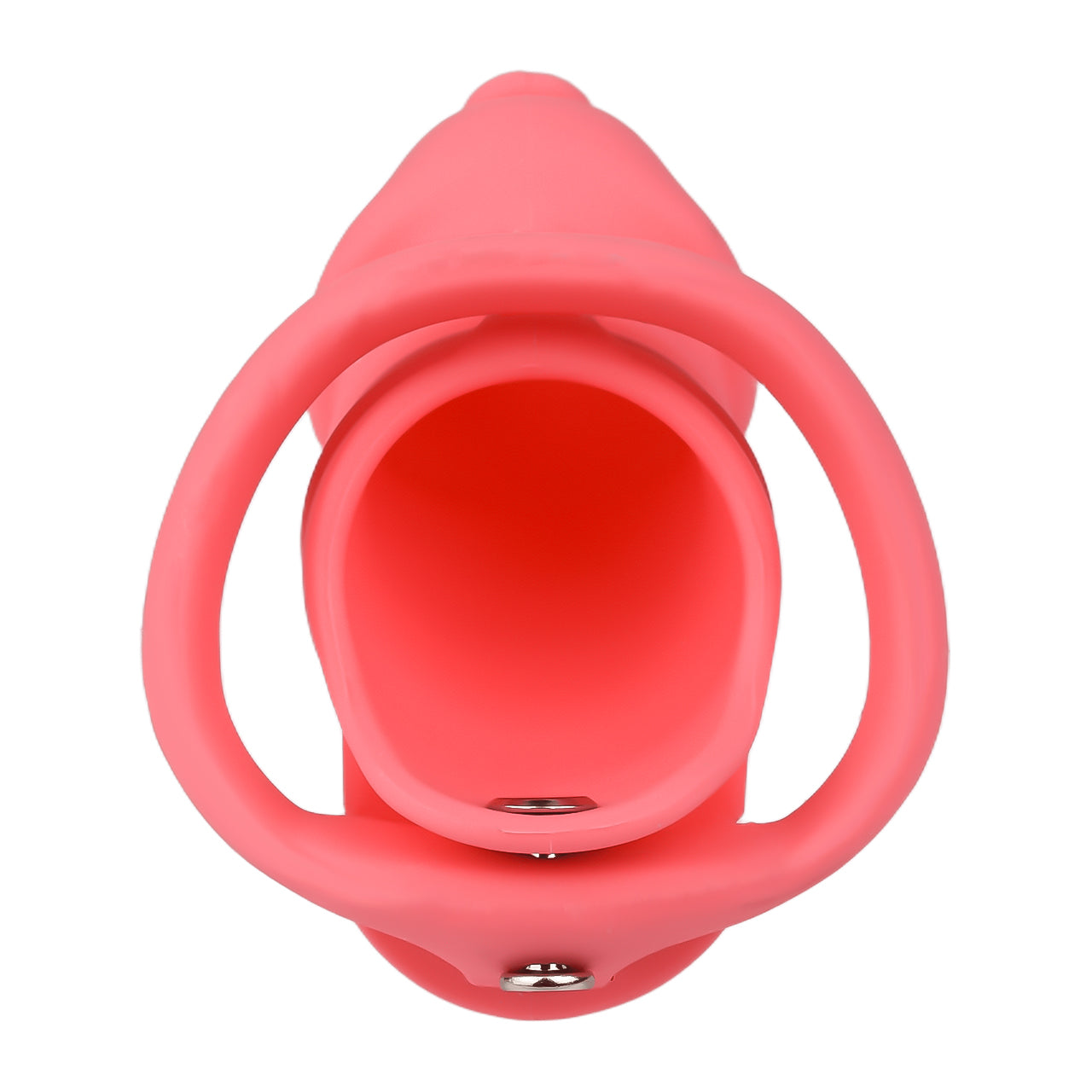 Red Silicone Chastity Cage - Small