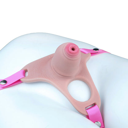 Pink Silicone Chastity Cage - Penis Profile