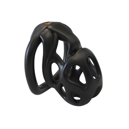 3D Printed Chastity Cage - Black - Hidden Lock