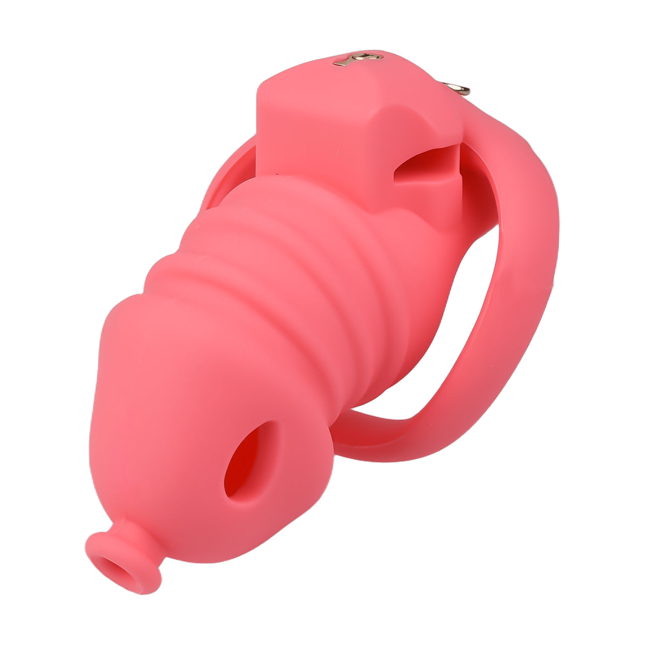 Red Silicone Chastity Cage - Small