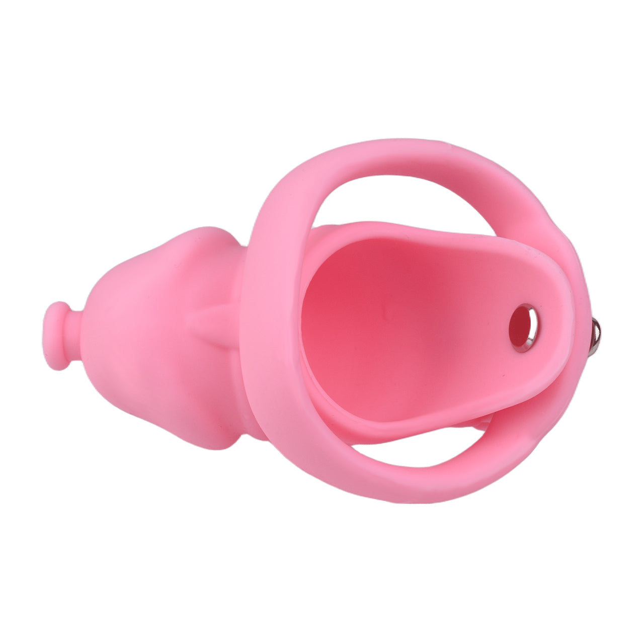 Pink Silicone Chastity Cage - Small