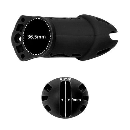 Silicone Chastity Cage - Black