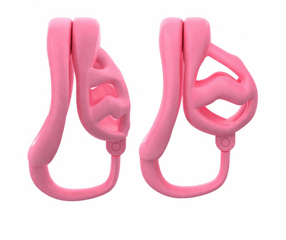 ergonomic chastity cage secure male chastity device male chastity device pink discreet chastity cage beginner chastity cage