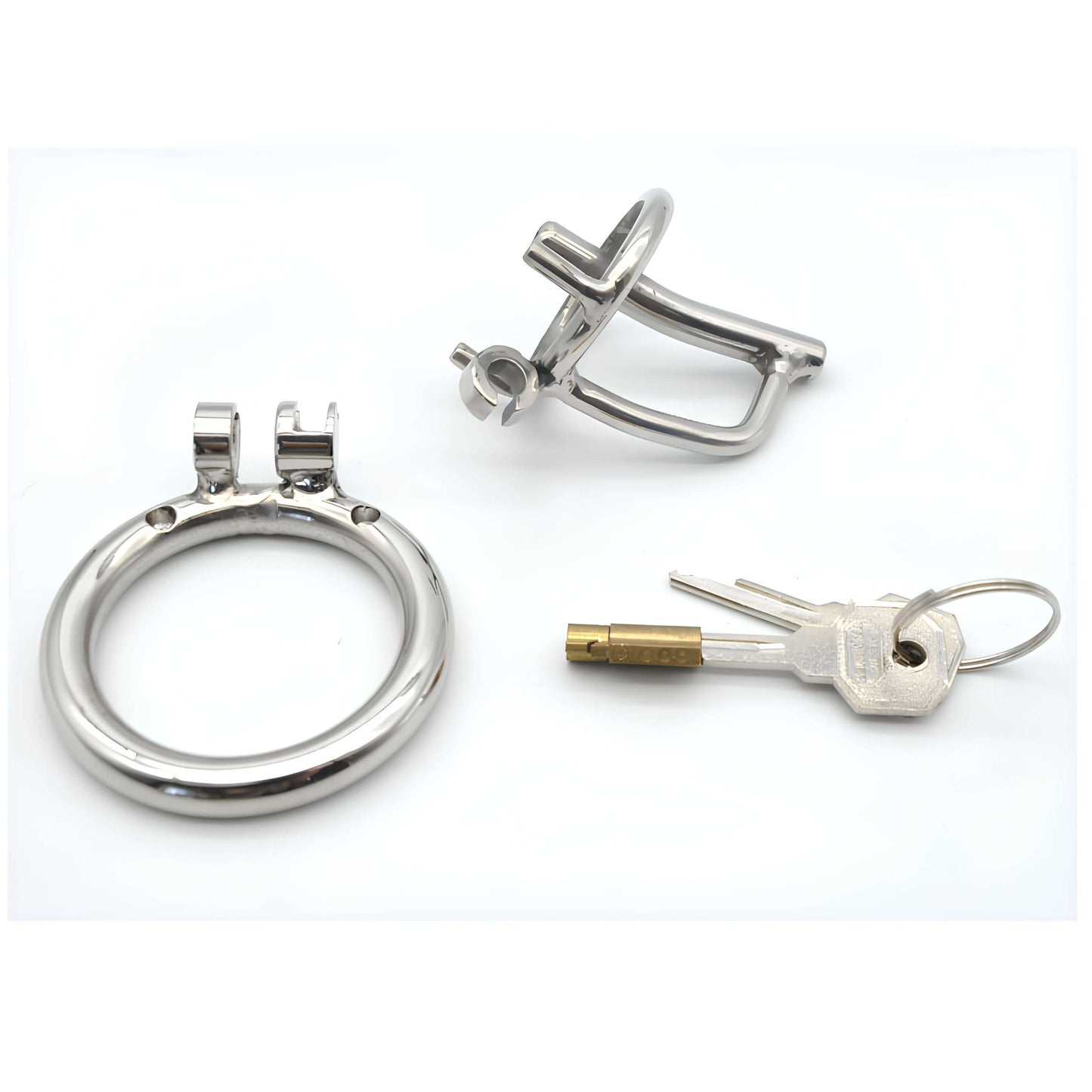 fetish chastity cage, lockable chastity cage, male restraint cage, stainless chastity device,