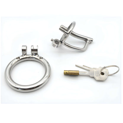 fetish chastity cage, lockable chastity cage, male restraint cage, stainless chastity device,
