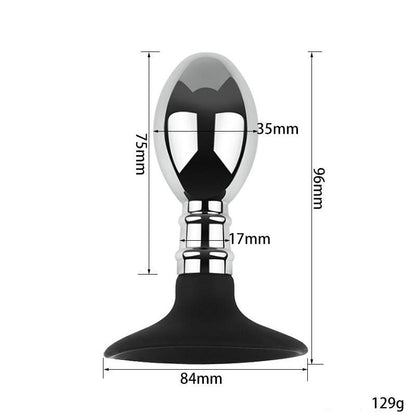 Metal Butt Plug - Suction Cup